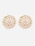 Kundan Beads Gold Plated Floral Stud Earring