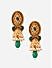 Emerald Pearls Gold Plated Floral Rajwadi Choker Set