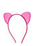 Neon Pop Fuschia Pink Cat Ear Hair Band For Girls