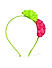 Neon Pop Floral Hair Band For Girls