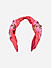 Pink Beaded Sequin Turban Knot Hair Band