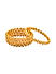 Set Of 4 Pearl Spherical Gold Plated Bangles