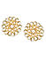 Kundan Gold Plated Floral Stud Earring