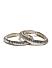 Set of 2 Stones Silver Plated Bangles