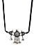 Ghungroo Silver Plated Oxidised Choker Necklace