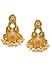 Stones Gold Plated Antique Drop Earring