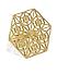 Gold Plated Geometric Statement Ring