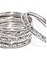 Set Of 12 Silver Plated Bangles