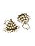Gold-Toned  White Jhumka Earrings