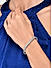Amavi Silver Alluring AD Flower  Bracelet For Women