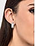 Cubic Zirconia Silver Plated Stud Earring