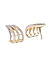 Cubic Zirconia Gold Plated Stud Earring
