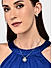 Amavi AD  Stone Enriched Stunning Pendant & Earrings Set For Women