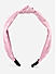 Set of Pink Heart Printed Hair Band & 2 Pearl Bow Alligator Clip