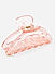 Set of 2 Pink & White Transparent Claw Clip