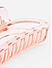 Set of 2 Pink & White Transparent Claw Clip