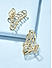 Set of 2 Gold Plated Butterfly and Looped Claw Clip 