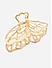 Set of 2 Gold Plated Butterfly and Looped Claw Clip 