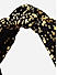 Black Gold Glitter Spray Top Knot Hair Band