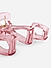 Pink Transparent ZigZag Claw Clip 