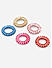Set Of 5 Multicolor Spiral Wire Rubber Band