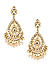 Pink Kundan Pearls Gold Plated Drop Earring