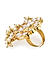 Kundan Beads Gold Plated Ring