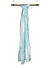 Toniq Turquoise Blue and White Tie and Dye Scarf For Women