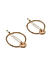 Toniq Trendy Set Of 2 Marble Stone Gold  Round Hair Clips For Women