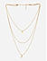 Moon Star Gold Plated Layered Necklace