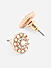 Stones Pearl Gold Plated Stud Earring