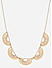 Gold Plated Crescent Statement Necklace