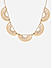 Gold Plated Crescent Statement Necklace