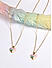 Set Of 2 Multicolor Pastel Gold Plated Kids Pendant Charm Necklace