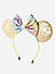 Yellow Multicolor Mickey Bow Party Kids Hair Band 