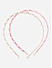 Set of 2 Pink & White Pearls Hair Band
