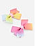 Set Of 14 Multicolor Pastel Rubber Bands & Bow French Barrette for Kids