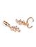 Gold-Toned Contemporary Drop Earrings For Women