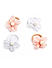 Kids Set Of 4 White Corel Pink White Rubber Band For Girls