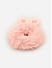 Pink Fluffy Furry Bunny Ear Kids Scrunchie Rubber Band 