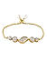 Fida Luxurious American Diamond studded Leaf Adjustable Bracelet For Women