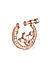Fida Luxurious Rose Gold Plated American Diamond Stones Nose Pin For Women