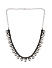 Fida Ethnic Oxidised Silver Plated Disc Choker Necklace For Women