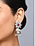 Fida Ethnic Oxidised Silver Plated Red Stone & Pearl Studded Jhumka Earring For Women