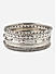 Set of 10 Stones Beaded Silver Plated Bangles
