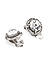 Stones Silver Plated Stud Earring