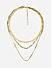 Gold Plated Layered linked Necklace