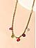 Multicolor Beaded Daisy Y2K Gold Plated Floral Charm Necklace