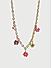 Multicolor Beaded Daisy Y2K Gold Plated Floral Charm Necklace