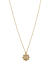 Initial Alphabet S Gold Plated Stones Personalized Pedant Necklace 